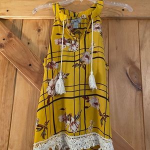 Gold sleeveless top